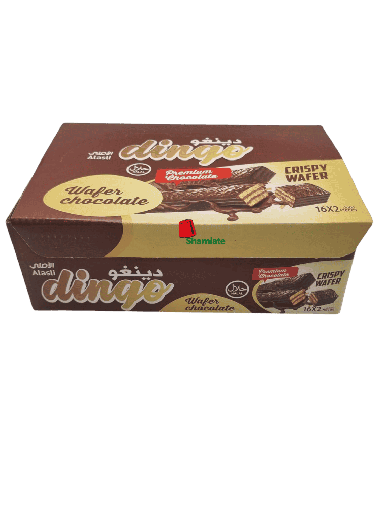 [002204 Wafer Biscuits (Dingo, Chocolate, 16 x 21 gm, 12 Pieces) Biscuits Wafer (Dingo, Chocolat,16 x 21 gm, 12 Pièces) Biscuits Wafer (Dingo, Chocolat,16 x 21 gm, 12 Pieces)بسكويت الويفر (دينغو، شوكولاتة، 16 × 21 جم، 12 قطعة) ] Wafer Biscuits (Dingo, Chocolate, 16 x 21 gm, 12 Pieces)