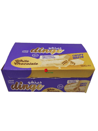 [002205 Wafer Biscuits (Dingo, White Chocolate, 16 x 21 gm, 12 Pieces) Biscuits Wafer (Dingo, Chocolat Blanc,16 x 21 gm, 12 Pièces) Biscuits Wafer (Dingo, Chocolat Blanc,16 x 21 gm, 12 Pieces)بسكويت الويفر (دينغو، شوكولاتة بيضاء، 16 × 21 جم، 12 قطعة) ] بسكويت الويفر (دينغو، شوكولاتة بيضاء، 16 × 21 جم، 12 قطعة)