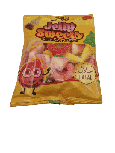 [002207 Yellow Gummy Candies (Alfakhr, Mixed, 80g x 30 Pieces) Bonbons Gélifiés Jaune (Alfakhr, Mixte, 80 gm x 30 Pièces) Bonbons Gelifies Jaune (Alfakhr, Mixte, 80 gm x 30 Pieces)حلوى جيلاتينية صفراء (الفاخر، مشكلة، 80 غرام × 30 قطعة) ] حلوى جيلاتينية صفراء (الفاخر، مشكلة، 80 غرام × 30 قطعة)