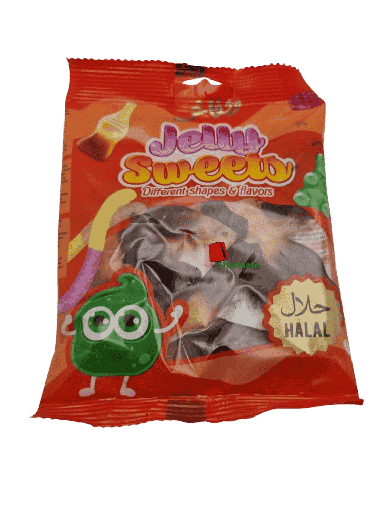 [002211 Orange Gummy Candies (Alfakhr, Cola Bottle, 80g x 30 Pieces) Bonbons Gélifiés Orange (Alfakhr, Bouteille de Cola , 80 gm x 30 Pièces) Bonbons Gelifies Orange (Alfakhr, Bouteille de Cola , 80 gm x 30 Pieces)حلوى جيلاتينية البرتقالي (الفاخر، زجاجة كولا، 80 غرام × 30 قطعة) ] حلوى جيلاتينية البرتقالي (الفاخر، زجاجة كولا، 80 غرام × 30 قطعة)