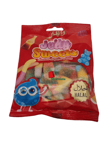 [002212 Red Gummy Candies (Alfakhr, Sour Multicolored Bottle, 80g x 30 Pieces) Bonbons Gélifiés Rouge (Alfakhr, Bouteille Multicolore Acide , 80 gm x 30 Pièces) Bonbons Gelifies Rouge (Alfakhr, Bouteille Multicolore Acide , 80 gm x 30 Pieces)حلوى جيلاتينية حمراء (الفاخر، زجاجة متعددة الألوان حامضة، 80 غرام × 30 قطعة) ] حلوى جيلاتينية حمراء (الفاخر، زجاجة متعددة الألوان حامضة، 80 غرام × 30 قطعة)