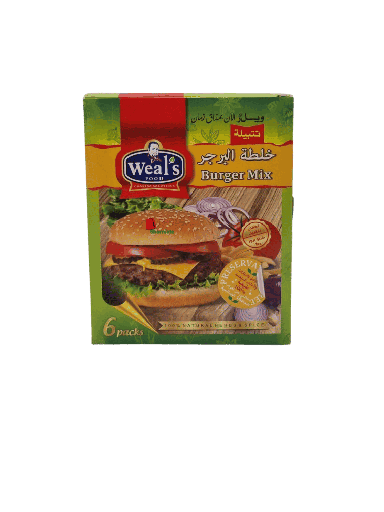 [002251 Burger Spices (Weal's Food, 6 x 50g, 1 Piece) Épices Burger ( Weal's Food, 6 x 50 gm, 1 Pièce) Epices Burger ( Weal's Food, 6 x 50 gm, 1 Piece)بهارات البرجر (ويلز فود، 6 × 50 غرام، قطعة واحدة) ] Épices Burger ( Weal's Food, 6 x 50 gm, 1 Pièce)