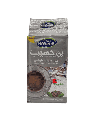 [002259 Arabic Coffee (Haseeb, Silver, Super Deluxe Cardamom, 500g, 10 Pieces) Café Arabe (Haseeb, Argenté, Super Deluxe Cardamom , 500 gm, 10 Pièces) Cafe Arabe (Haseeb, Argente, Super Deluxe Cardamom , 500 gm, 10 Pieces)قهوة عربية (حسيب، فضية، سوبر ديلوكس هيل، 500 غرام، 10 قطع) ] Arabic Coffee (Haseeb, Silver, Super Deluxe Cardamom, 500g, 10 Pieces)