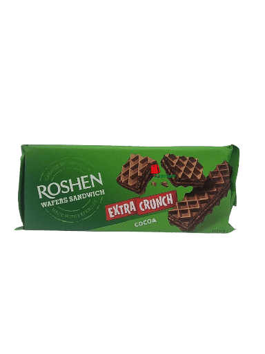 [002269 Gaufres Extra Croustillantes, Sandwich, 1275 (Roshen Wafers, Cocoa, 142 gm, 15 Pièces) Gaufres Extra Croustillantes, Sandwich, 1275 (Roshen Wafers, Cacao, 142 gm, 15 Pièces) Gaufres Extra Croustillantes, Sandwich, 1275 (Roshen Wafers, Cacao, 142 gm, 15 Pieces) ويفر اكسترا مقرمش، سندويتش، 1275(رقائق روشن، الكاكاو، 142 غرام، 15 قطعة) ]  ويفر اكسترا مقرمش، سندويتش، 1275(رقائق روشن، الكاكاو، 142 غرام، 15 قطعة)
