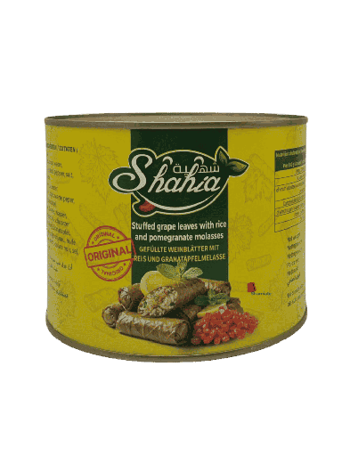 [002280 Stuffed Vine Leaves with Rice (Yalanji) (Shahia, with Grenadine Molasses, 1.9 kg, 6 pieces) Feuilles De Vigne Farcie au Riz (Yalanji) (Shahia, Au Mélasse de Grenadine,1.9 Kg, 6 Pièces) Feuilles De Vigne Farcie au Riz (Yalanji) (Shahia, Au Melasse de Grenadine,1.9 Kg, 6 Pieces)ورق عنب محشي بالأرز (يالانجي) (شهية، مع دبس الرمان، 1.9 كجم، 6 قطع) يالنجي  ] Stuffed Vine Leaves with Rice (Yalanji) (Shahia, with Grenadine Molasses, 1.9 kg, 6 pieces)