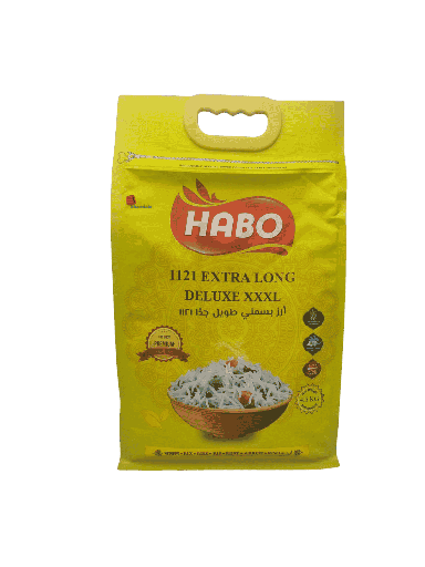 [002311 Basmati Rice (Habo, Long Grain, 4.5 kg, 4 pieces) Riz Basmati (Habo, Grain Long, 4.5 Kg, 4 Pièces) Riz Basmati (Habo, Grain Long, 4.5 Kg, 4 Pieces)أرز بسمتي (هابو، حبة طويلة، 4.5 كجم، 4 قطع) ] Basmati Rice (Habo, Long Grain, 4.5 kg, 4 pieces)