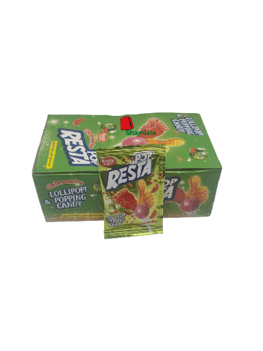 [002318 Multifruit Lollipops and Popping Candy (Pop Resta, 30 x 18 pieces) Sucettes & Bonbons Pétillants, Multifruit ( Pop Resta, 30X18 Pièces) Sucettes & Bonbons Petillants, Multifruit ( Pop Resta, 30X18 Pieces)مصاصات وحلوى مفرقعة، متعددة الفواكه (بوب ريستا، 30 × 18 قطعة) ] Sucettes & Bonbons Pétillants, Multifruit ( Pop Resta, 30X18 Pièces)