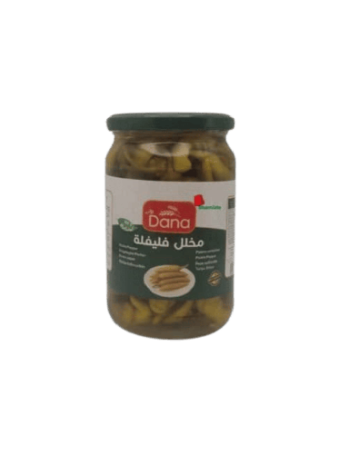 [002338 Pickled Hot Peppers (Dana, 650 gm, 12 Pieces) Piments Fort Marinés (Dana, 650 gm, 12 Pièces) Piments Fort Marines (Dana, 650 gm, 12 Pieces)(مخلل كبيس فليفلة حار (دانا, 650 غرام, 12 وحدة ] Piments Fort Marinés (Dana, 650 gm, 12 Pièces)