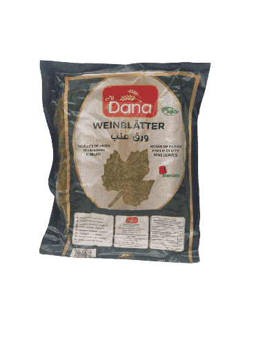 [002342 Grape Leaves (Dana, Vacuum Packed, 300 gm, 24 Pieces) Feuilles De Vigne (Dana, Sous Vide, 300 gm, 24 Pièces) Feuilles De Vigne (Dana, Sous Vide, 300 gm, 24 Pieces)ورق العنب (دانا, مسحوب من الهواء, 300 غرام, 24 وحدة) ] Feuilles De Vigne (Dana, Sous Vide, 300 gm, 24 Pièces)