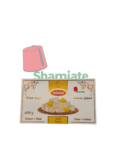 [002368 Plain Turkish Delight (Sebahat, 400g, 12 pieces) Loukoum Nature (Sebahat, 400gm, 12 Pièces) Loukoum Nature (Sebahat, 400gm, 12 Pieces)راحة الحلقوم التركية سادة (سباهات، 400 غرام، 12 قطعة) ] Loukoum Nature (Sebahat, 400gm, 12 Pièces)