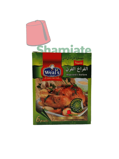 [002403 Roast Chicken Seasoning (Weal's Food, 6 x 50g, 1 unit) Épices Poulet rôti ( Weal's Food, 6 x 50 gm, 1 Pièce) Epices Poulet roti ( Weal's Food, 6 x 50 gm, 1 Piece)توابل فراخ الفرن (ويلز فود، 6 × 50 غرام، قطعة واحدة) ] توابل فراخ الفرن (ويلز فود، 6 × 50 غرام، قطعة واحدة)