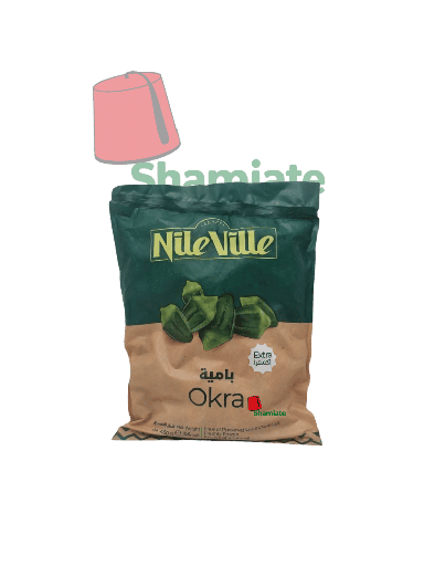 [002413 Frozen Okra (NileVille, Extra, 400g, 20 pieces) Gombo Surgelées (NileVille, Extra, 400 gm, 20 Pièces) Gombo Surgelees (NileVille, Extra, 400 gm, 20 Pieces)بامية مجمدة (نايلفيل، إكسترا، 400 غرام، 20 قطعة) ] بامية مجمدة (نايلفيل، إكسترا، 400 غرام، 20 قطعة)