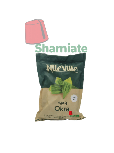 [002417 Frozen Okra (NileVille, Zero, 400g, 20 pieces) Gombo Surgelées (NileVille, Zéro, 400 gm, 20 Pièces) Gombo Surgelees (NileVille, Zero, 400 gm, 20 Pieces)بامية مجمدة (نايلفيل، زيرو، 400 غرام، 20 قطعة) ] بامية مجمدة (نايلفيل، زيرو، 400 غرام، 20 قطعة)