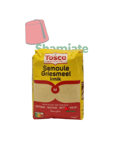 [002441 Medium Semolina (Tosca, 1 kg, 10 pieces) Semoule Moyenne (Tosca, 1 Kg, 10 Pièces) Semoule Moyenne (Tosca, 1 Kg, 10 Pieces)سميد متوسط ​​(توسكا، 1 كجم، 10 قطع) ] سميد متوسط ​​(توسكا، 1 كجم، 10 قطع)