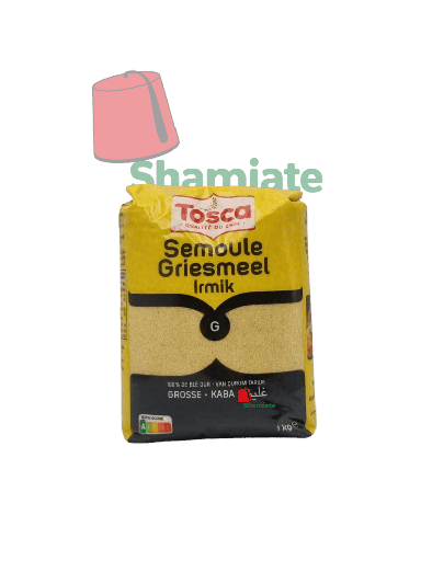 [002442 Coarse Semolina (Tosca, 1 kg, 10 packs) Semoule Grosse (Tosca, 1 Kg, 10 Pièces) Semoule Grosse (Tosca, 1 Kg, 10 Pieces)سميد خشن (توسكا، 1 كجم، 10 قطع) ] سميد خشن (توسكا، 1 كجم، 10 قطع)