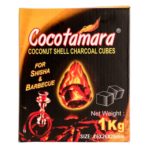 [2960 Shishaa Charcoal (Cocotamara, 26 x 26 x 26 mm, 1 Kg, 15 Pieces) Charbon Shisha (Cocotamara, 26 x 26 x 26 mm, 1 Kg, 15 Pièces) Charbon Shisha (Cocotamara, 26 x 26 x 26 mm, 1 Kg, 15 Pieces)فحم شيشة (كوكوتامارا, 26 x 26 x 26 ملم, 1 كلغ, 15 وحدة) ] Shishaa Charcoal (Cocotamara, 26 x 26 x 26 mm, 1 Kg, 15 Pieces)