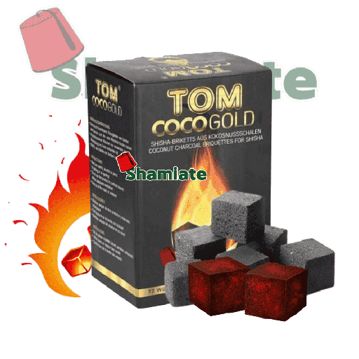 [2962 Shishaa Charcoal (Tom Coco Gold, 25 x 25 x 25 mm, 1 Kg, 20 Pieces) Charbon Shisha (Tom Coco Gold, 25 x 25 x 25 mm, 1 Kg, 20 Pièces) Charbon Shisha (Tom Coco Gold, 25 x 25 x 25 mm, 1 Kg, 20 Pieces)فحم شيشة (توم كوكو جولد, 25 x 25 x 25 ملم, 1 كلغ, 20 وحدة) ] فحم شيشة (توم كوكو جولد, 25 x 25 x 25 ملم, 1 كلغ, 20 وحدة)
