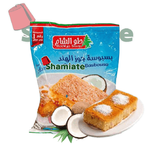 [2999 Basboussa (Holw El Sham, Coconut, 380 gm, 24 Pieces) Basboussa (Holw El Sham, Noix de Coco, 380 gm, 24 Pièces) Basboussa (Holw El Sham, Noix de Coco, 380 gm, 24 Pieces)بسبوسة (حلو الشام, جوز الهند, 380 غرام, 24 وحدة) ] Basboussa (Holw El Sham, Coconut, 380 gm, 24 Pieces)