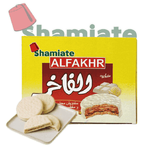 [3008 Cookies (Al Fakhr, White Chocolate, 30 gm, 12 x 12 Pieces) Biscuits (Al Fakhr, Chocolat Blanc, 30 gm, 12 x 12 Pièces) Biscuits (Al Fakhr, Chocolat Blanc, 30 gm, 12 x 12 Pieces)كوكيز (الفاخر, شكولا بيضاء, 30 غرام, 12 x12وحدة) ] Cookies (Al Fakhr, White Chocolate, 30 gm, 12 x 12 Pieces)