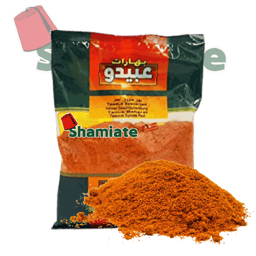 [3096 Red Tawuk Spices (Abido, 500 gm, 1 Piece) Épices Tawouk Rouge (Abido, 500 gm, 1 Pièce) Epices Tawouk Rouge (Abido, 500 gm, 1 Piece)بهارات طاووق حمراء (عبيدو, بلا, 500 غرام, 1 وحدة) ] بهارات طاووق حمراء (عبيدو, بلا, 500 غرام, 1 وحدة)