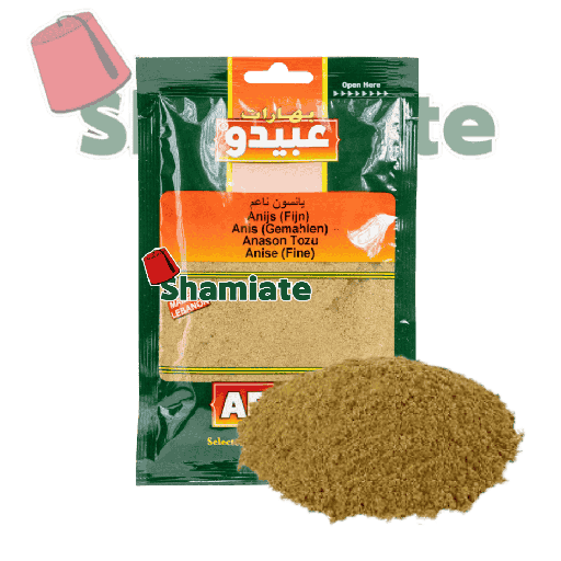 [3121 Ground Anise (Abido, 50 gm, 10 Pieces) Anis Moulu (Abido, 50 gm, 10 Pièces) Anis Moulu (Abido, 50 gm, 10 Pieces)يانسون مطحون (عبيدو, بلا, 50 غرام, 10 وحدات) ] Anis Moulu (Abido, 50 gm, 10 Pièces)
