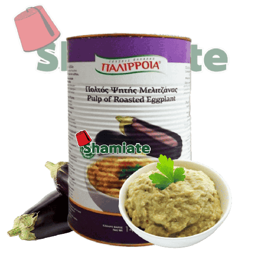 [3144 Grilled Eggplant Puree (Paliria, 4.2 Kg, 3 Pieces) Purée D’aubergine Grillé (Paliria, 4.2 Kg, 3 Pièces) Puree D'aubergine Grille (Paliria, 4.2 Kg, 3 Pieces)باذنجان مشوي (باليريا, بلا, 4.2 كلغ, 3 وحدات) ] Purée D’aubergine Grillé (Paliria, 4.2 Kg, 3 Pièces)
