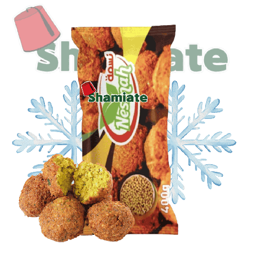 [5022 Frozen Falafel (Nesmah, Hommos, 400 gm, 20 Pieces) Falafel Surgelés (Nesmah, Hommos, 400 gm, 20 Pièces) Falafel Surgeles (Nesmah, Hommos, 400 gm, 20 Pieces)فلافل مجمدة (نسمه, حمص, 400 غرام, 20 وحدة) ] Frozen Falafel (Nesmah, Hommos, 400 gm, 20 Pieces)