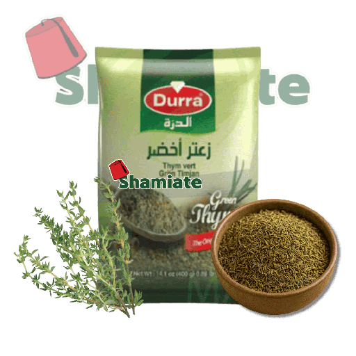 [5093 Thyme (Zaatar) (Durra, Green, 400 gm, 12 Pieces) Thym (Zaatar) (Durra, Vert, 400 gm, 12 Pièces) Thym (Zaatar) (Durra, Vert, 400 gm, 12 Pieces)زعتر (الدرة, أخضر, 400 غرام, 12 وحدة) ] Thyme (Zaatar) (Durra, Green, 400 gm, 12 Pieces)