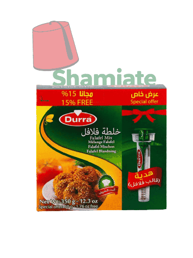 [1145 Falafel Mix (Durra, With Mold, 350 gm, 12 Pieces) Mix Falafel (Durra, Avec Moule, 350 gm, 12 Pièces) Mix Falafel (Durra, Avec Moule, 350 gm, 12 Pieces)خلطة الفلافل (الدرة, مع قالب, 350 غرام, 12 وحدة) ] Falafel Mix (Durra, With Mold, 350 gm, 12 Pieces)