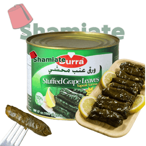 [5382 Grape Leaves Stuffed with Rice (Yalanji) (Durra, 1.9 Kg, 6 Pieces) Feuilles De Vigne Farcie au Riz (Yalanji) (Durra, 1.9 Kg, 6 Pièces) Feuilles De Vigne Farcie au Riz (Yalanji) (Durra, 1.9 Kg, 6 Pieces)يالنجي (الدرة, بلا, 1.9 كلغ, 6 وحدات) ] Grape Leaves Stuffed with Rice (Yalanji) (Durra, 1.9 Kg, 6 Pieces)
