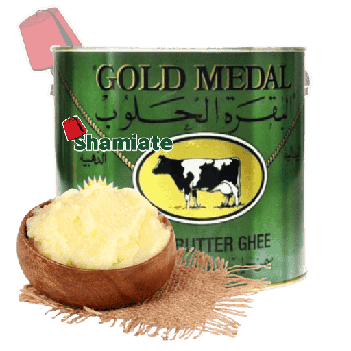 [5392 Butter Ghee - Samen (Gold Medal, 1.6 Kg, 8 Pieces) Ghee - Beurre Clarifié - Samen (Gold Medal, 1.6 Kg, 8 Pièces) Ghee - Beurre Clarifie - Samen (Gold Medal, 1.6 Kg, 8 Pieces)سمنة (البقرة الحلوب, بلا, 1.6 كلغ, 8 وحدات) ] سمنة (البقرة الحلوب, بلا, 1.6 كلغ, 8 وحدات)