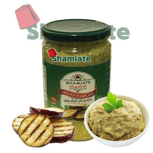 [5552 Grilled Eggplant Puree (Shamiate, 650 gm, 12 Pieces) Purée D’aubergine Grillé (Shamiate, 650 gm, 12 Pièces) Puree D'aubergine Grille (Shamiate, 650 gm, 12 Pieces)باذنجان مشوي (شاميات, بلا, 650 غرام, 12 وحدة) ] باذنجان مشوي (شاميات, بلا, 650 غرام, 12 وحدة)