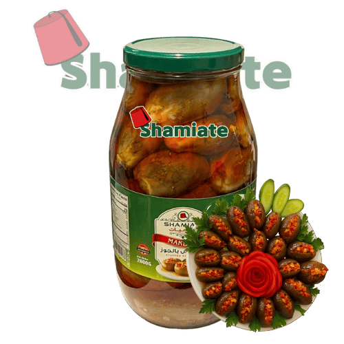 [5562 Makdous (Shamiate, 2.8 Kg, 4 Pieces) MaKdous (Shamiate, 2.8 Kg, 4 Pièces) MaKdous (Shamiate, 2.8 Kg, 4 Pieces)مكدوس (شاميات, بلا, 2.8 كلغ, 4 وحدات) ] Makdous (Shamiate, 2.8 Kg, 4 Pieces)