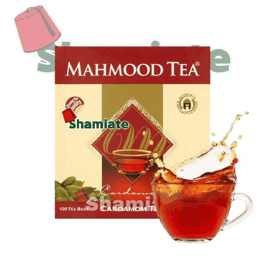 [5661 Red Tea (Mahmood Tea, Cardamom in Bags, 100 x 2 gm, 18 Pieces) Thé Rouge (Thé Mahmood, Cardamome en Sachets, 100 x 2 gm, 18 Pièces) The Rouge (The Mahmood, Cardamome en Sachets, 100 x 2 gm, 18 Pieces)شاي احمر (شاي محمود, حب هال في أكياس, 100 x 2  غرام, 18 وحدة) ] Thé Rouge (Thé Mahmood, Cardamome en Sachets, 100 x 2 gm, 18 Pièces)