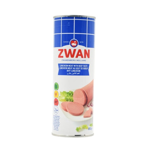 [5671 Canned Beef Luncheon (Zwan, 850 gm, 12 Pieces) Luncheon Viande De Boeuf (Zwan, 850 gm, 12 Pièces) Luncheon Viande De Boeuf (Zwan, 850 gm, 12 Pieces)لحم لانشون بقر معلب (زوان, بلا, 850 غرام, 12 وحدة) ] Canned Beef Luncheon (Zwan, 850 gm, 12 Pieces)