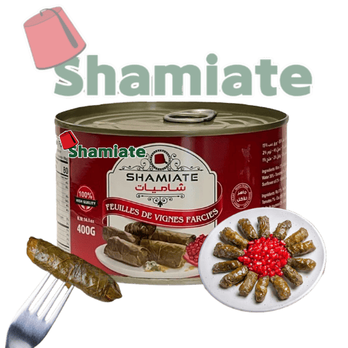 [6939 Grape Leaves Stuffed with Rice (Yalanji) (Shamiate, With Grenadine Molasses, 400 gm, 12 Pieces) Feuilles De Vigne Farcie au Riz (Yalanji) (Shamiate, Au Mélasse de Grenadine, 400 gm, 12 Pièces) Feuilles De Vigne Farcie au Riz (Yalanji) (Shamiate, Au Melasse de Grenadine, 400 gm, 12 Pieces)يالنجي (شاميات, بدبس الرمان, 400 غرام, 12 وحدة) ] Feuilles De Vigne Farcie au Riz (Yalanji) (Shamiate, Au Mélasse de Grenadine, 400 gm, 12 Pièces)