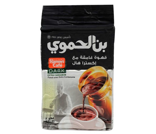 [6954 Arabic Coffee (Hamwi, Dark Extra Cardamome, 450 gm, 6 Pieces) Café Arabe (Hamwi, Noir Extra Cardamome, 450 gm, 6 Pièces) Cafe Arabe (Hamwi, Noir Extra Cardamome, 450 gm, 6 Pieces)قهوة عربية (الحموي, أسود حب هال إضافي, 450 غرام, 6 وحدات) ] Café Arabe (Hamwi, Noir Extra Cardamome, 450 gm, 6 Pièces)