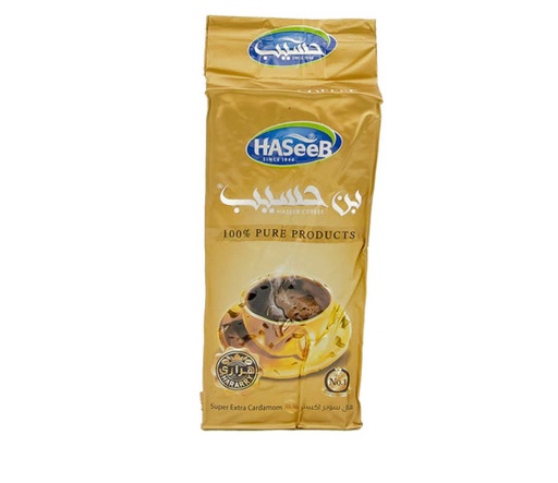 [6968 Arabic Coffee (Haseeb, Cardamom Super Extra, 200 gm, 25 Pieces) Café Arabe (Haseeb, Cardamome Super Extra, 200 gm, 25 Pièces) Cafe Arabe (Haseeb, Cardamome Super Extra, 200 gm, 25 Pieces)قهوة عربية (حسيب, حب هال سوبر اكسترا, 200 غرام, 25 وحدة) ] Arabic Coffee (Haseeb, Cardamom Super Extra, 200 gm, 25 Pieces)