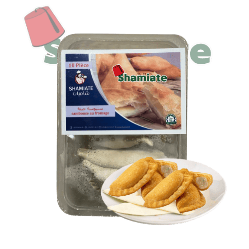 [7721 Cheese Sambousek (Shamiate, 10 Pieces, 460 gm, 10 x 10 Pieces) Samboussek au Fromage (Shamiate, 10 Pièces, 460 gm, 10 x 10 Pièces) Samboussek au Fromage (Shamiate, 10 Pieces, 460 gm, 10 x 10 Pieces)سمبوسك جبنة (شاميات, 10 قطع, 460 غرام, 10 x 10 وحدة) ] Samboussek au Fromage (Shamiate, 10 Pièces, 460 gm, 10 x 10 Pièces)